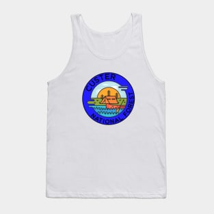 Custer National Forest Montana Camping Canoe Tank Top